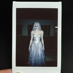 found cursed 1990 kodak disposable photo of haunted translucent cryptid entity creature inside creepy abandoned school prom. Midnight. Weirdcore. By Yasuhi Nirasawa, Silent Hill,  Hyperrealistic.