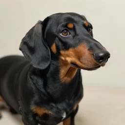 black wiener, realistic