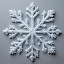 surreal silk snowflakes with faces