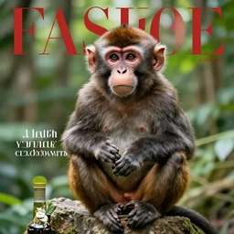 monkeys fashion magazine cover photography