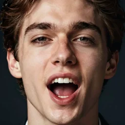 man with a mouth bigger than his face