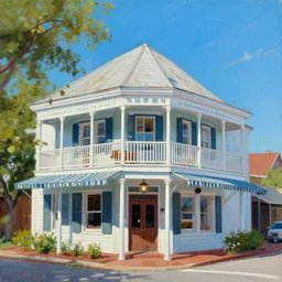 painting of all saints grill, cajun & creole