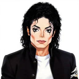 michael jackson, berserk, manga, highly detailed, digital art, centered, portrait, colored accurately, art by kentaro miura
