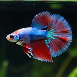 a graceful betta fish