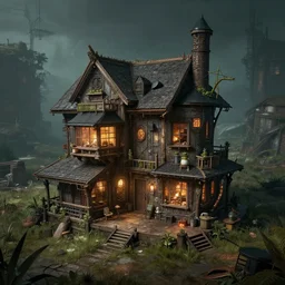 biopunk setting house