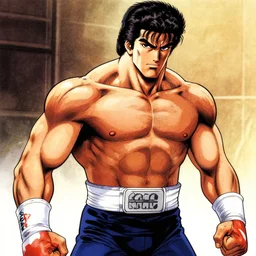 rocky marciano in the style of kentaro miura, 4 k