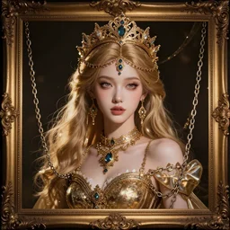 wonderful princess of chains with fair skin, ornate 8 k gorgeous intricate detailed, accent lighting, dramatic light, octane render, framed