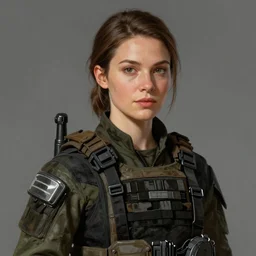 portrait of a woman by greg rutkowski, she looks like mackenzie davis, impeccable military composure, wearing tactical gear of the galactic alliance, star wars expanded universe, she is about 6 0 years old, highly detailed portrait, digital painting, artstation, concept art, smooth, sharp foccus ilustration, artstation hq