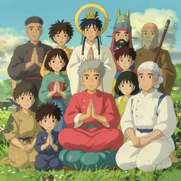 all religions combined, 4k, studio ghibli