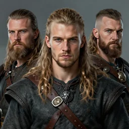 portrait of a handsome young viking, art by denys tsiperko and bogdan rezunenko and boris vallejo, hyperrealism, fantasy art