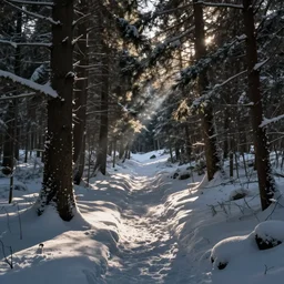 snowy forest tour