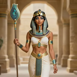 photo of a mythical female Egyptian warrior