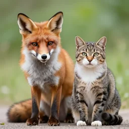 hybrid of fox and cat