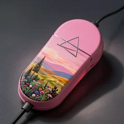 the essence of pink floyd, converted into a handheld object