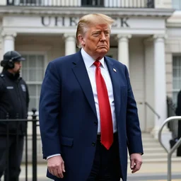 bank robbery, donald trump, photograph
