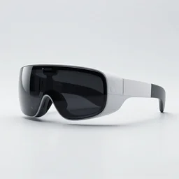 futuristic ar glasses, product design, side - angle, profile, product photography, hyper - detailed, 8 k, octane render, white background