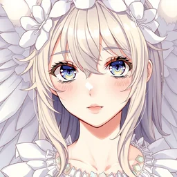 anime angel, highly detailed illustration, beautiful face and eyes, pixiv gelbooru danbooru