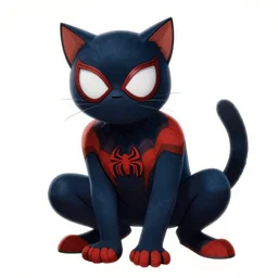 cat spiderman, digital art