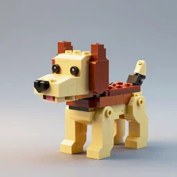 epic lighting cinematic lego dog detailed 8 k