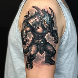 a tatoo of rengar from league of legends,