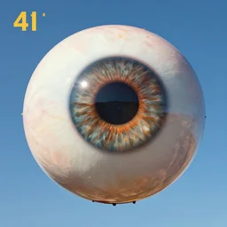 an hd photo of a giant eye ball in the sky. 4 k