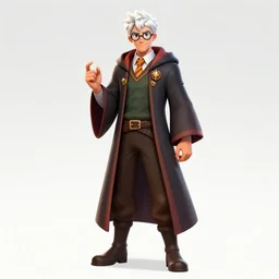 short spiky hair and glasses wizard male white, dndbeyond, bright, colourful, realistic, dnd character portrait, full body, pathfinder, pinterest, art by ralph horsley, dnd, rpg, lotr game design fanart by concept art, behance hd, artstation, deviantart, hdr render in unreal engine 5