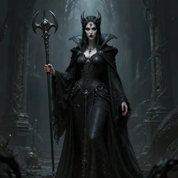 dark sorceress, warcraft, dark souls : : illustrated by artgerm, moebius, tooth wu : : quixel megascans, ray - tracing, redshift render, 8 k, insanely detailed and intricate, elegant, design, weta digital, imaginefx, photorealism, character design : : gothic, dark fantasy