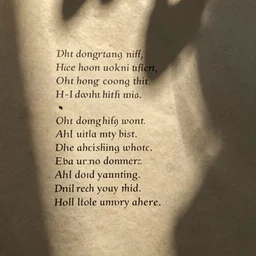 a love poem written in ink on weathered paper