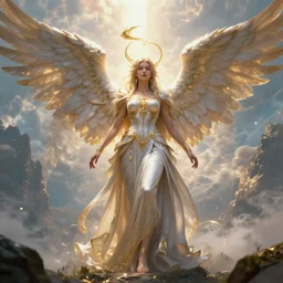 Serra Angel, 4k, artstation, cgsociety, award-winning, masterpiece, stunning, beautiful, glorious, powerful, fantasy art