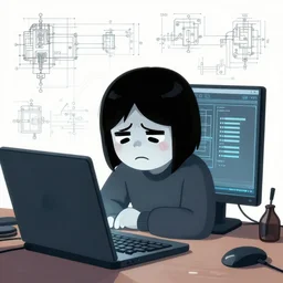 ugly and sad software, electrical drawings, computer
