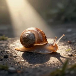 a beautiful illustration of a little snail by rory mcewen