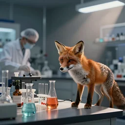 fox scientists in a lab conducting experiments