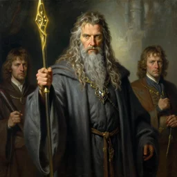 jeff goldblum as a fantasy style wizard, highly detailed painting by gaston bussiere, craig mullins, j. c. leyendecker, 8 k