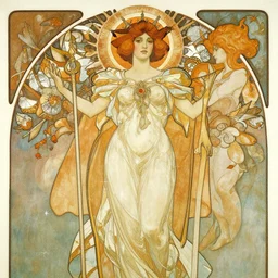 queen of mars by zdzisław beksinski and alphonse mucha
