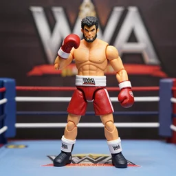 An action figure of a WWA boxer