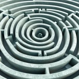 3d fractal swirling maze paisley lichen patterns