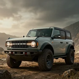 ford bronco, an epic fantasy, dramatic lighting, cinematic, establishing shot, extremely high detail, photorealistic, cinematic lighting, artstation, by simon stalenhag, horizon forbidden west