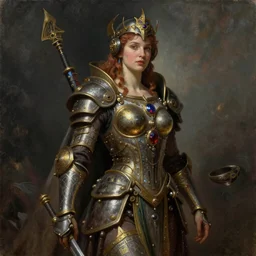 Mystical Valkyrie, Regal, Realistic, Refined, Detailed Digital Art, Oil Painting, William-Adolphe Bouguereau, Art Frahm, Steampunk, Walt Disney (1937), Highly Detailed, Cinematic Lighting, Unreal Engine, 4k, super wide angle