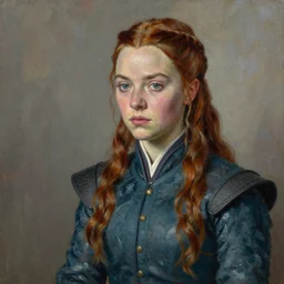high quality high detail painting by lucian freud, hd, arya stark