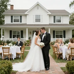 wedding photography restaurant suburban house celebrity