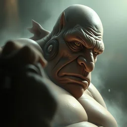 vin diesel shapeshifting into a very sad potato, hyper detailed, digital art, artstation, cinematic lighting, studio quality, smooth render, by peter mohrbacher, hajime sorayama, boris vallejo, craig mullins