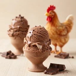 chicken and chocolate ice cream