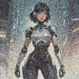 cyborg girl comic style trending on art station