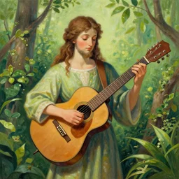 paint 🌿 guitar, romanesque, greg rutkowski, trending artstation