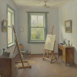 oil painting of the room of the nameless painter #fineart