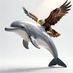 humanoid dolphin eagle hybrid in the style of basil wolverton + r crumb + hr giger, octane render, god ray lighting, perfect focus, sense of scale and awe, super tele-objective