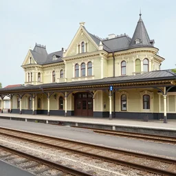 A victorian train station by zdzisław beksiński