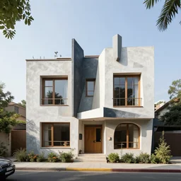 house designed by a cubist. professional architectural photo.