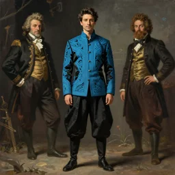 black cyan cloth fabric jodhpurs greg manchess painting by sargent and leyendecker, studio ghibli, fantasy, medium shot, asymmetrical, intricate, elegant, matte painting, illustration, hearthstone, by rhads by greg rutkowski, by greg tocchini, by james gilleard, by joe fenton