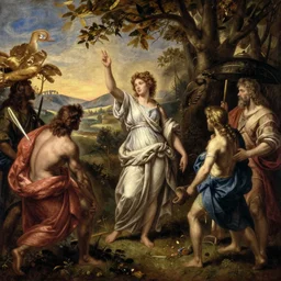 circe of the odyssey, art by hubert van eyck